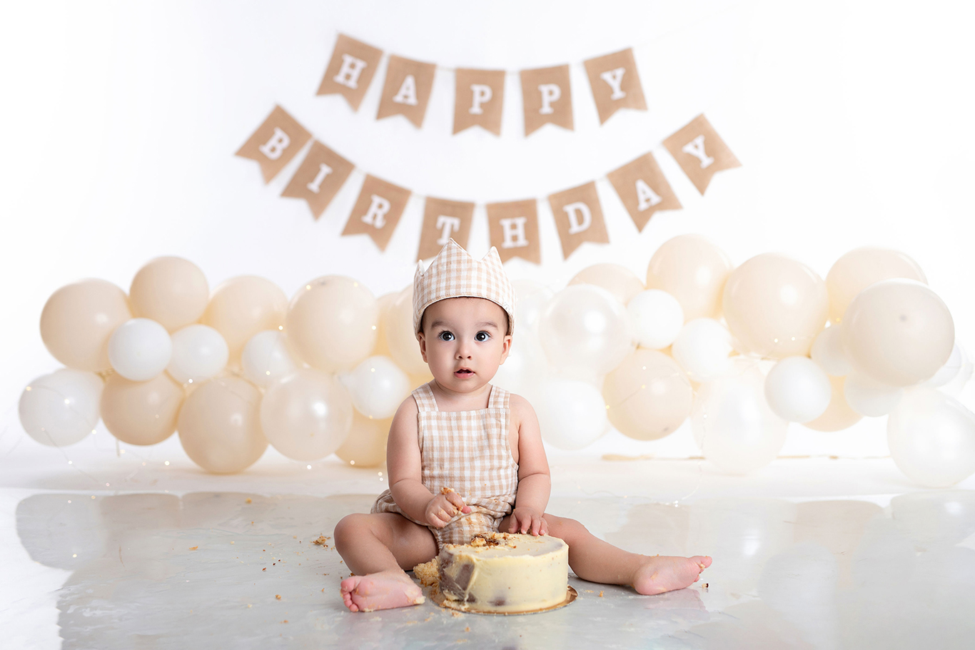 Smash cake minimalista